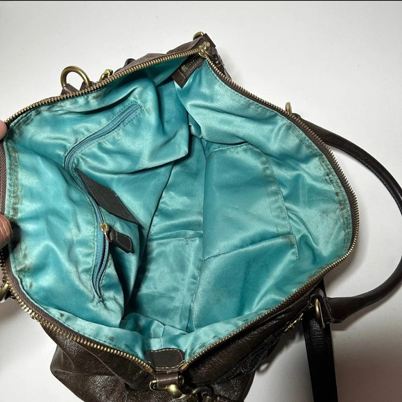 Coach Brown Leather Madison Satchel F1026 15955 Brass Hardware - Picture 7 of 10